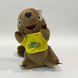 Vintage Greatland Cuddables Groundhog Plush Stuffed Animal Yellow Shirt 17"